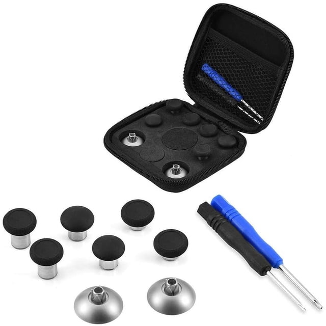 Replacement Controller for PS4/ Xbox One, Repair Replacement Parts Kits for PS4, Magnetic Thumb Sticks Analogue Joysticks, Controller Accessories