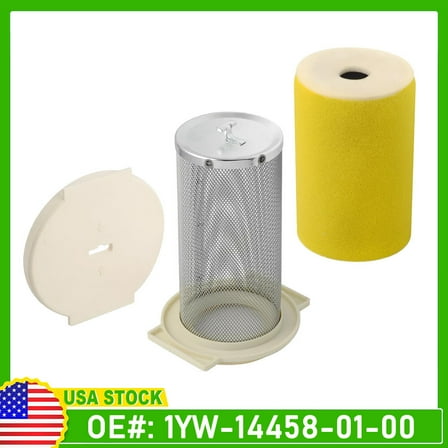 Air Filter & Guide & END CAP For Yamaha Moto-4 350 YFM350 YFM350ER 1987 - 1995