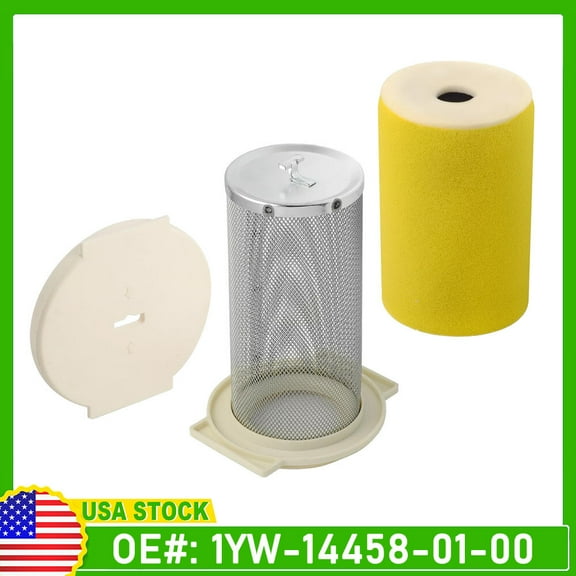 Air Filter & Guide & END CAP For Yamaha Moto-4 350 YFM350 YFM350ER 1987 - 1995