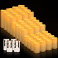 thumbnail image 4 of Velas LED sin llama fclayvts, paquete de 48 con control remoto, 4 of 8