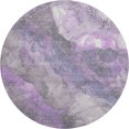 thumbnail image 2 of Addison Rugs Mayfield Premium Machine Washable Transitional Floral Purple Round Rug, 8' x 8', 2 of 6