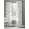 thumbnail image 4 of Green Leaves Sheer Curtains for Living Room Bedroom Farmhouse Pastoral Botanical Vines Ethnic Sheer Curtains 96 Inch Long 2 Panels Set Light Filtering Curtain Window Treatments Drapes for Dining Room, 4 of 6