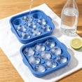 thumbnail image 4 of Bandeja de silicona para cubitos de hielo con forma de balón de fútbol | Molde para cubitos de hielo con forma de balón de fútbol | Molde para cubitos de hielo esféricos grandes con tapa, 4 of 7