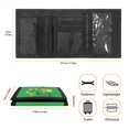 thumbnail image 6 of CHAQLIN Singing Green Frog Pattern Children's Wallet for Outdoor, Polyester Youth Wallet with Foldable Portable Kids Trifold Wallet, 6 of 7