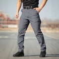 thumbnail image 3 of Lmueinov Men's Waterproof Pants Multi Pocket Outdoor Work Cargo Pants Relaxed Fit Straight Leg Solid Color Trousers for Fishing Golf Work Hiking S-3XL, 3 of 7