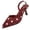 D, variant on Women's Sandals Pointy Toe Pumps Patent Leather Mid Heel Slingback Heels with Buckle Dress Shoes for Dating Party Working