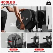 Mitonos Cable Crossover Machine, Lat Pull Down Machine with 18 Positions Dual Pulley System, Wall Mount LAT Pull Down Machine for Home Gym Fitness
