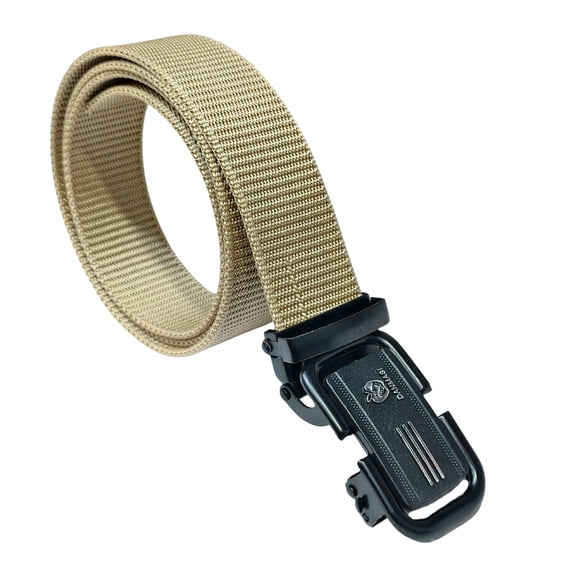 Heavy-Duty Belt with Quick-Open Metal Buckle | Adjustable, Smooth-Fit Nylon Strap for Everyday Use