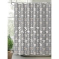 thumbnail image 2 of Starfish Grey Long Shower Curtain Set, Waterproof Shower Curtains for Bathroom, Coastal Ocean Summer Sea Beach Washable Fabric Cloth Bath Curtain for Bathtub Decoration with Hooks 72x84 Inches, 2 of 6
