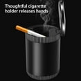 thumbnail image 4 of Cigar Ashtray Car Car Ashtray Creativeness Covered Car With Cover LED Light Car Portable Withered Smoking Accessories, 4 of 8