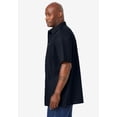 thumbnail image 4 of KingSize Men's Big & Tall Solid Wrinkle-Resistant Short Sleeve Button Down, 4 of 5