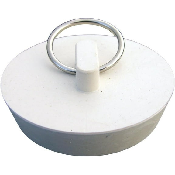 Larsen Lasco 02-3213 Hollow Rubber Sink Stopper, White