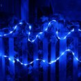 thumbnail image 6 of TORCHSTAR 33ft 100LEDs LED Rope Lights, Battery Powered, Remote Control, Weatherproof , decoration String Light for Christmas Party Indoor Outdoor Decor, Blue, Pack of 4, 6 of 7