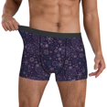 thumbnail image 3 of Men's Boxer Briefs, snowflake butterfly Soft Comfy Mens Underwear Boxer Briefs Breathable With Widen Waist, 3 of 7