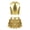 Gold, variant on Alvivi Kids Girls Jazz Modern Hip Hop Dance Outfits Sleeveless Crop Tops with Skirted Shorts Set Lake Blue 14