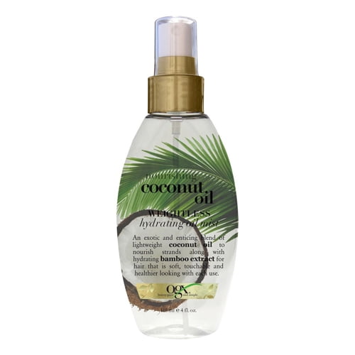 Ogx Coconut Oil Mist for Hair Weightless Hydrating Spray 4 Oz Walmart