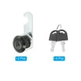thumbnail image 3 of Uxcell Cabinet Drawer Lock, 5/8"(16mm) Security Lock Cylinder Cam with Keys Alike Black 2 Pcs, 3 of 8