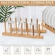thumbnail image 5 of Estante para platos de madera de bambú para organizar armarios de cocina, soporte ecológico para platos de bambú con organizador de tablas de cortar (2 unidades), 5 of 5