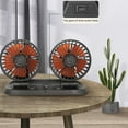 thumbnail image 4 of OAVQHLG3B Car Fan 24V, 2 Speed Electric Car Cooling Fan With Dual Head, Quiet Strong Dashboard Cooling Air Circulator Fan For Truck, 4 of 6