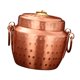 thumbnail image 5 of Olla de cobre para cocinar arroz con tapa, resistente, gruesa, hecha a mano, utensilios de cocina para restaurantes, hogares, campamentos, cocinas 18 cm, 5 of 8
