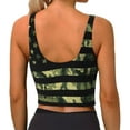 thumbnail image 3 of Lsque American Flag Camo Printed Women'S Sports Bra, Compression, Moisture Wicking, High-Impact Sports Bra For Women,Supportive sports bra-X-Large, 3 of 9