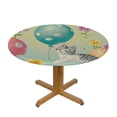 thumbnail image 3 of nygtbtfer Spring Eggs Round Fitted Table Covers with Elastic Edge, Outdoor Tablecloths, Watercolor Holiday Patio Table Covers for Parties Decor 38-42, 3 of 8