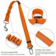 thumbnail image 4 of Cinturón de seguridad para perros, paquete de 2 cinturones de seguridad ajustables para mascotas, elásticos y duraderos, color naranja, 4 of 5