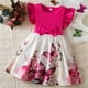 thumbnail image 2 of Odeerbi Niñas Rib Knit Floral Vestidos Verano Ruffle Manga Lazo Princesa Vestido Sin Mangas Cuello Redondo, 2 of 5