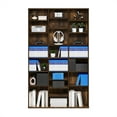 thumbnail image 5 of Furinno JAYA 24-Shelf Multimedia Media Storage Tower Rack with Adjustable Shelves, Amber Pine, 5 of 6