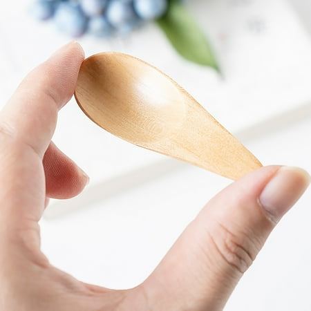 

HANXIULIN Mini Creative with Short Handle Small Wooden Spoon Tea Spoon Milk Powder Spoon Coffee Spoon Spoon Spoon Wooden Spoon Home Kitchen Clearance Sale!