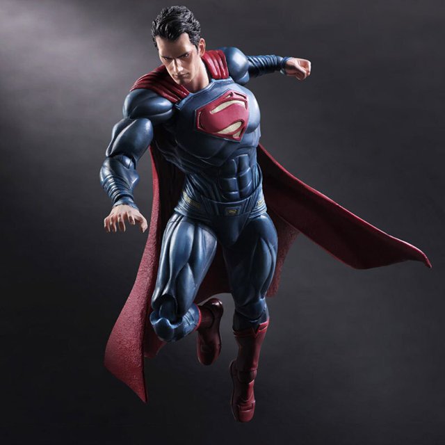 Play Arts Figure Superman Sign in Supermen Super Hero Moive Relo Action Figure Toys Model Collection For Christmas Gifts heqiyong LED