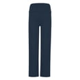 thumbnail image 6 of biudgviw Yoga Pants for Women High Waisted Wide Leg Trousers Side Split Casual Lounge Pants with Buttons for Gym Workout(Navy,X-Large), 6 of 7