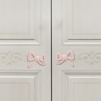 OUNONA Metal Bow Drawer Knobs for Kitchen Cabinet Hardware Nursery Door Decorative Tie Kids Dresser Knobs Pulls Vintage Knobs
