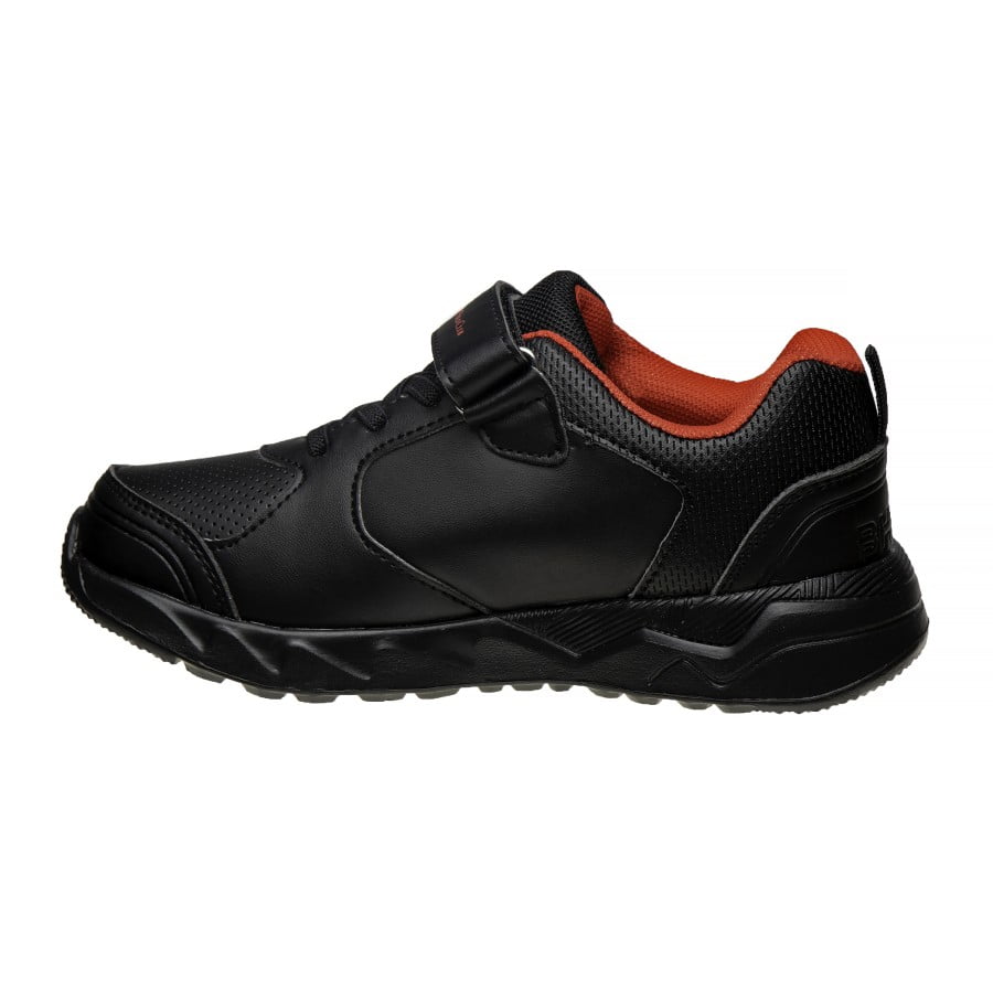 Beverly Hills Lace-up vamp with hook-and-loop closure kids sneakers - Black/Red, Size: 3