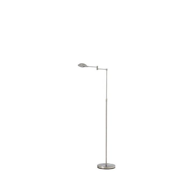 Ore International KTL-2057AST Lampadaire de Lecture en Acier Satiné à Balançoire Réglable de 37 à 50 Pouces