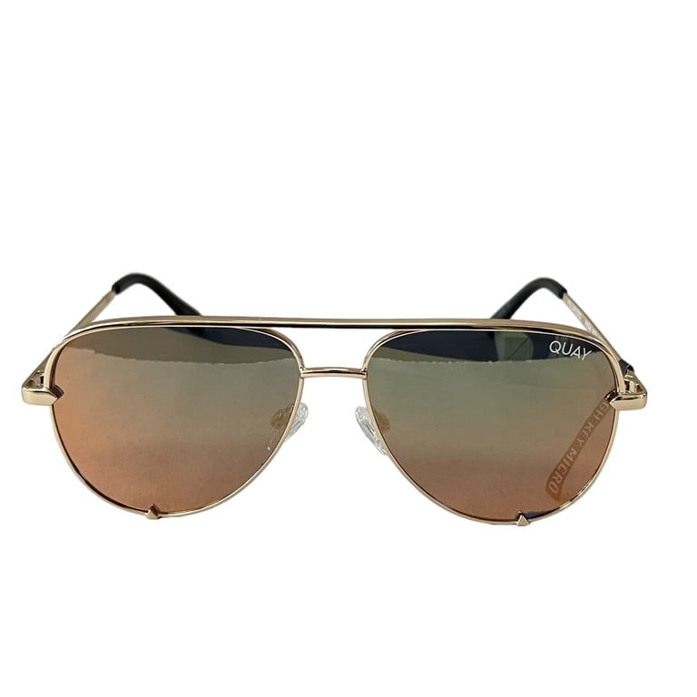 Quay Australia High Key Micro Sunglasses Medium Gold  display picture 2