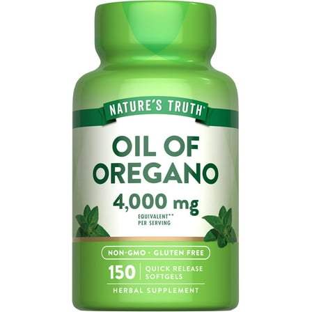 Oil of Oregano Softgel Capsules | 4000 mg | 150 Count | for Men and Women | by Nature's Truth
