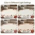 thumbnail image 7 of ODIKA 8'x10' Washable Area Rug Durable, Non-Slip Cherries Door Cherry Botanical Print Rectangular Vintage Flowers for Living Room, Under Sectional, Family, 7 of 7
