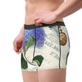 thumbnail image 4 of Disketp Vintage Flower Men'S Boxer Briefs,Soft And Breathable Cotton Underwear With Comfortflex Waistband, 4 of 9