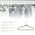 thumbnail image 3 of Elama Non Slip Velvet Clothing Hangers, 30 Pack, Gray, 3 of 3