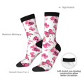 thumbnail image 4 of KLL Girl Butterfly Print Cool Socks Men's Women's Crew Socks Funny Crazy Novelty Stockings, 4 of 6