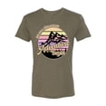 thumbnail image 2 of Wild Bobby Let Our Classroom Adventure Begin Mountain Sunset Light Colors Pop Culture Men Premium Tri Blend Tee, Military Green, X-Large, 2 of 6