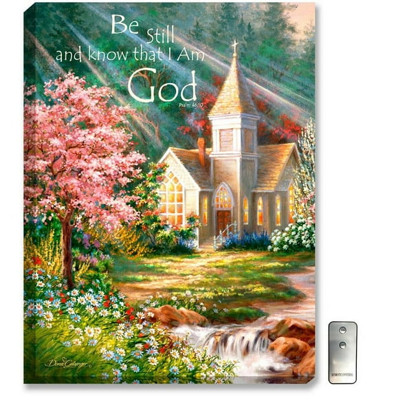 Glow Decor Be Still Illuminated Wall Art #D0809