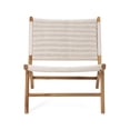 thumbnail image 3 of Imax Set Of 2 Evans Woven Teak Chair With Ottoman 23435-2, 3 of 6
