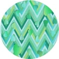 thumbnail image 1 of Ahgly Company Indoor Round Patterned Turquoise Green Area Rugs, 7' Round, 1 of 6