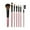 A, variant on EGNMCR Eyeshadow 7 Pcs Wood Makeup Brush EyeShadow Brush Cosmetics Blending Brush Tool Makeup Brush