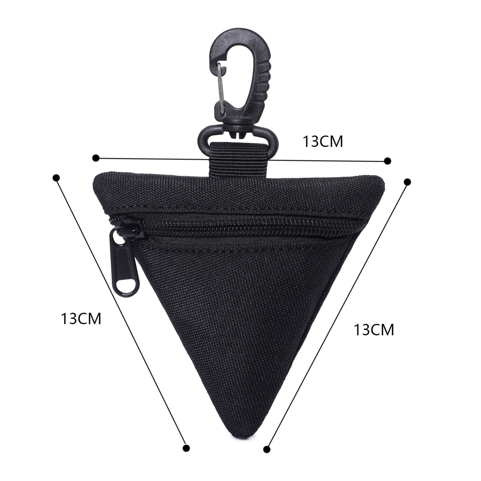 Outdoor Nylon EDC Molle Pouch Wallet Waterproof Portable Travel Zipper Waist Bag 