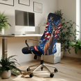thumbnail image 3 of POLERO All-in-one Office Chair Slipcover with American Flag Buck Deer, Elastic Brushed Fabric Removable Anti Dust Cover for Home Gaming and Executive Office, 3 of 7