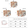 thumbnail image 6 of Blue White Pumpkins Fall Toaster Cover 2 Slice, Thanksgiving Maple Squirrel Dustproof Bakeware Oven Protector with Top Hook, Waterproof Small Kitchen Appliance Toasters Dust Cover, 12"x7.5"x8", 6 of 9