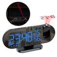 thumbnail image 2 of Reloj Despertador digital Sunnimix Reloj Despertador de espejo LED con proyector de tiempo, 2 of 8